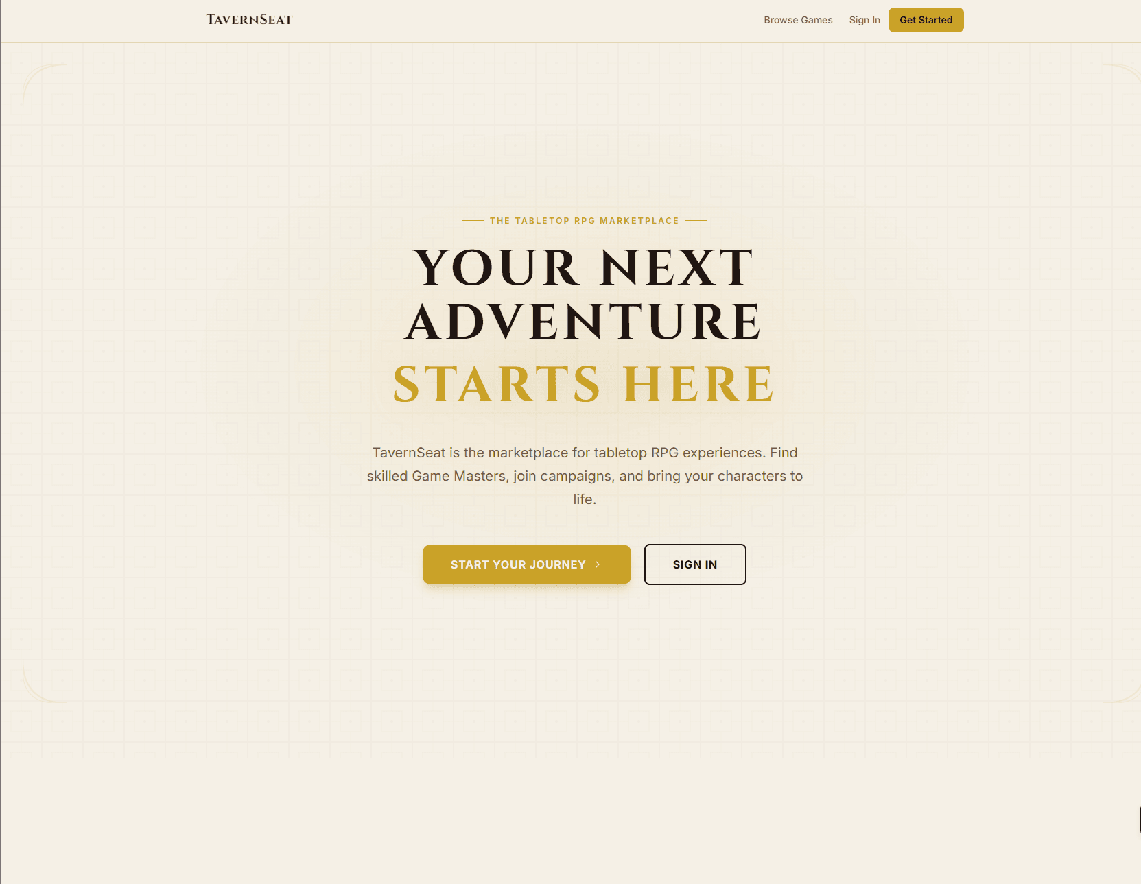 TavernSeat marketplace screenshot