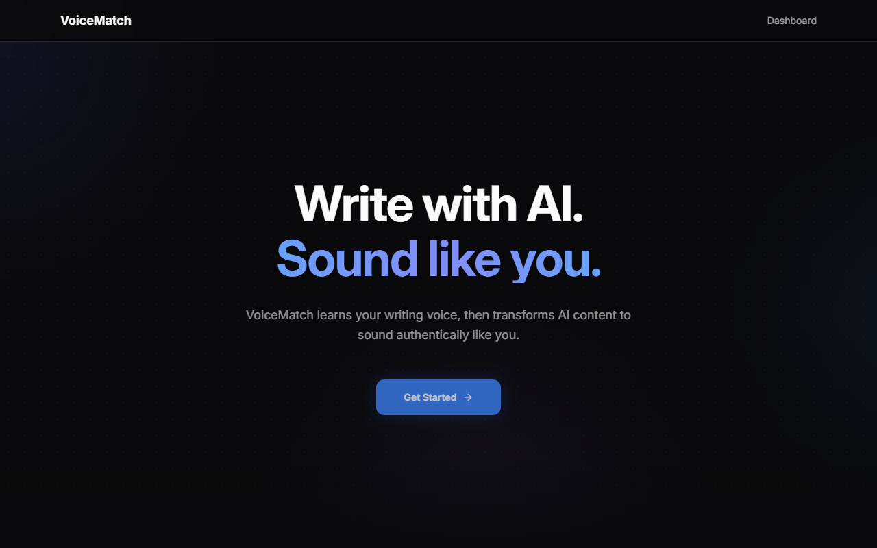 Voicematch screenshot